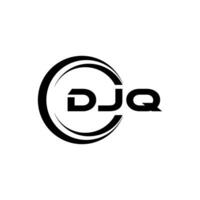 djq Brief Logo Design, Inspiration zum ein einzigartig Identität. modern Eleganz und kreativ Design. Wasserzeichen Ihre Erfolg mit das auffällig diese Logo. vektor