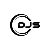 DJs Brief Logo Design, Inspiration zum ein einzigartig Identität. modern Eleganz und kreativ Design. Wasserzeichen Ihre Erfolg mit das auffällig diese Logo. vektor