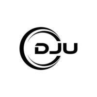 dju Brief Logo Design, Inspiration zum ein einzigartig Identität. modern Eleganz und kreativ Design. Wasserzeichen Ihre Erfolg mit das auffällig diese Logo. vektor