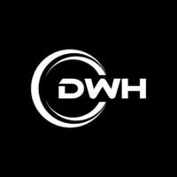 dwh brev logotyp design, inspiration för en unik identitet. modern elegans och kreativ design. vattenmärke din Framgång med de slående detta logotyp. vektor