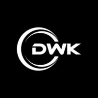 dwk brev logotyp design, inspiration för en unik identitet. modern elegans och kreativ design. vattenmärke din Framgång med de slående detta logotyp. vektor