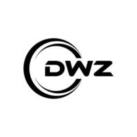 dwz brev logotyp design, inspiration för en unik identitet. modern elegans och kreativ design. vattenmärke din Framgång med de slående detta logotyp. vektor