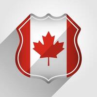 kanada flagga väg tecken illustration vektor