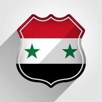 Syrien Flagge Straße Zeichen Illustration vektor