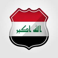 Irak Flagge Straße Zeichen Illustration vektor