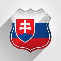 slovakia flagga väg tecken illustration vektor