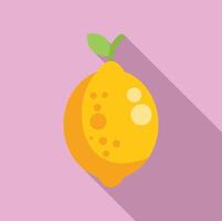 Zitrone Vitamin Obst Symbol eben Vektor. antiviral Schutz vektor