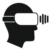 vr Headset virtuell Tour Symbol einfach Vektor. Kunst Steuerung Digital vektor