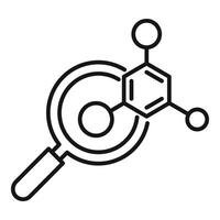 Labor Forschung Symbol Gliederung Vektor. Chemie Labor vektor