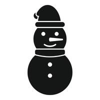 süß Schneemann Symbol einfach Vektor. festlich Feier vektor