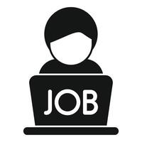 oben Experte Job Symbol einfach Vektor. Lokalisieren Personal vektor