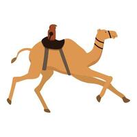 Festival Aktivität Rennen Kamel Symbol Karikatur Vektor. Indien Spur vektor
