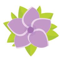 violett bali Blume Symbol Karikatur Vektor. Sommer- Natur vektor