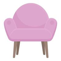 Rosa Farbe Sanft Sessel Symbol Karikatur Vektor. online Rabatt vektor