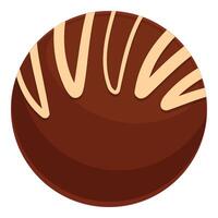 Schokolade Tag Symbol Karikatur Vektor. Süßigkeiten Ball Essen vektor