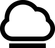 Wolke Symbol Symbol Vektor Bild. Illustration von das Hosting Lager Design Bild