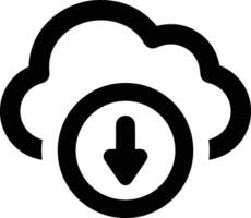 Wolke Symbol Symbol Vektor Bild. Illustration von das Hosting Lager Design Bild