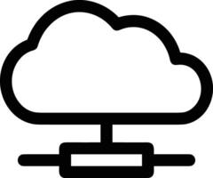 Wolke Symbol Symbol Vektor Bild. Illustration von das Hosting Lager Design Bild