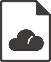 Wolke Symbol Symbol Vektor Bild. Illustration von das Hosting Lager Design Bild