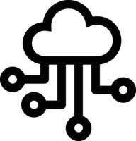 Wolke Symbol Symbol Vektor Bild. Illustration von das Hosting Lager Design Bild