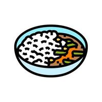 massaman curry thai kök Färg ikon vektor illustration
