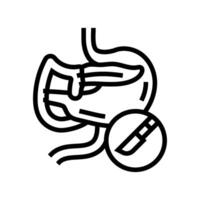 peitschen Verfahren Chirurgie Linie Symbol Vektor Illustration