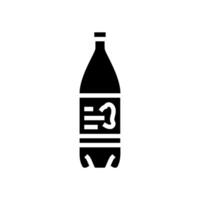 Makgeolli trinken Koreanisch Küche Glyphe Symbol Vektor Illustration