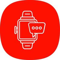 Smartwatch Linie Kurve Symbol vektor