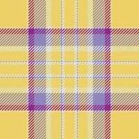 kariertes Karomuster. nahtlose Stoffstruktur. Tartan-Textildruck. vektor