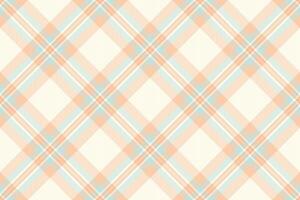 Pastell- Hintergrund Tartan überprüfen, Hunde Muster Textur Vektor. bestellen Stoff Textil- Plaid nahtlos im Meer Schale und Licht Farben. vektor