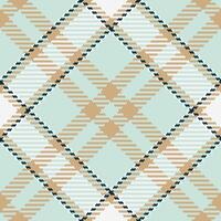 Muster Textil- Hintergrund von Vektor Plaid Stoff mit ein prüfen Tartan Textur nahtlos.