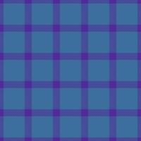Clan Vektor Plaid Stoff, Speisekarte prüfen Muster Textur. entspannen Hintergrund Textil- Tartan nahtlos im violett und cyan Farben.