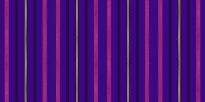 Vorhang Stoff Textur Muster, Maschinen Linien Streifen Hintergrund. nett Vektor nahtlos Textil- Vertikale im violett und dunkel Farben.