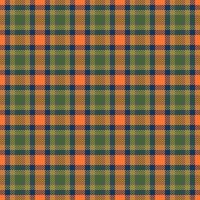 Struktur Textil- Muster nahtlos, Filigran Tartan Vektor Hintergrund. Schrott Textur prüfen Plaid Stoff im Blau und Gelb Farben.