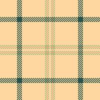 Plaid Textil- Stoff von prüfen nahtlos Hintergrund mit ein Vektor Muster Textur Schottenstoff.