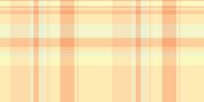 Werbung Textil- Tartan Textur, Styling Vektor Muster Plaid. gefaltet Hintergrund Stoff nahtlos prüfen im Licht und Orange Farben.