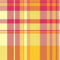 Plaid Tartan Muster von Vektor prüfen Stoff mit ein Textur nahtlos Textil- Hintergrund.