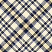 prüfen nahtlos Plaid von Hintergrund Vektor Stoff mit ein Muster Textur Tartan Textil.