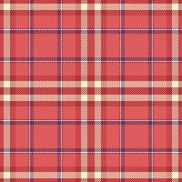 Textil- Textur Hintergrund von Stoff nahtlos Vektor mit ein Tartan Muster Plaid überprüfen.