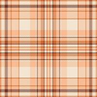 Frühling Vektor Muster nahtlos, Chanukka Plaid Stoff überprüfen. verblasst Textur Hintergrund Tartan Textil- im Orange und Licht Farben.