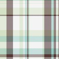 Fensterscheibe Textil- prüfen Textur, Einladung Plaid Vektor Hintergrund. Grafik Stoff nahtlos Tartan Muster im Weiß und Licht Farben.