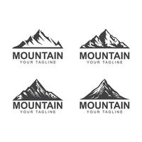 berg ikon logotyp mall vektor illustration design. logotyp lämplig för resa, äventyr, vildmark, och varumärke företag