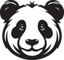 Panda Bär Silhouette Vektor Illustration Design auf Weiß Hintergrund