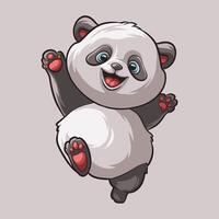 Panda Liebe Maskottchen großartig Illustration zum Ihre branding Geschäft vektor