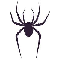 Spindel svart silhuett vektor