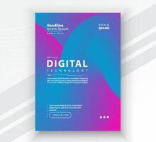 affisch broschyr omslag baner presentation layout mall, teknologi digital trogen internet nätverk förbindelse färgrik bakgrund, abstrakt cyber framtida tech kommunikation, ai stor data vetenskap vektor
