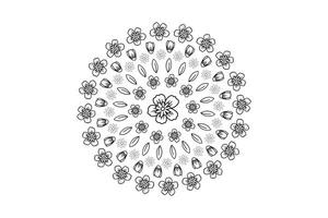 Mandala-Design-Vorlage vektor