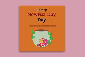 Lycklig Nowruz dag baner design. vektor