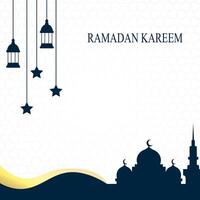 Ramadan Sozial Medien Post Vorlage Design , elegant Platz Startseite mit arabisch Ornament vektor