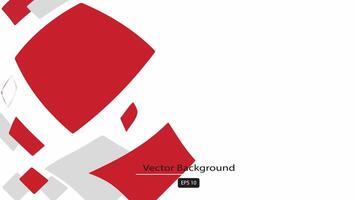 vit bakgrund med abstrakt röd grå fyrkant dekoration. vektor illustration för modern presentation bakgrund, broschyr design, företag kort bakgrund, hemsida skjutreglage, landning sida